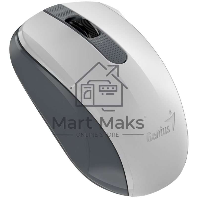 Мышь беспроводная Genius NX-8008S белый/серый, 1200 dpi, радиоканал, USB, кнопки - 3