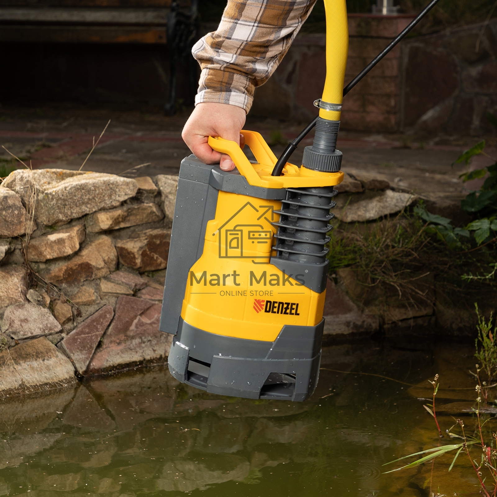 Насос Denzel DPХ950 дренажный х-pro 950Вт подъем 8.5м 15500л/ч