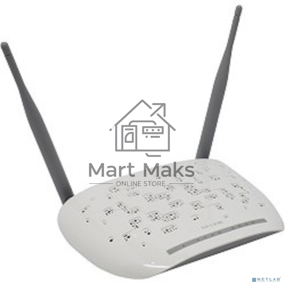 Сетевое оборудование TP-Link SOHO TD-W8961N(RU) 300 Мбит/с, 2T2R, ADSL2/ADSL+, Annex A, 4 порта 100 Мбит/с