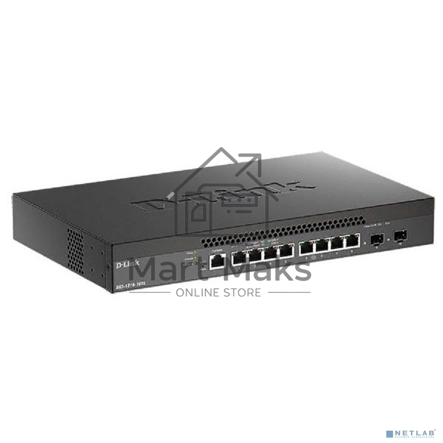 Настраиваемый L2+ коммутатор D-Link DXS-1210-10TS/B1A PROJ с 8 портами 10GBase-T и 2 портами 10GBase-X SFP+