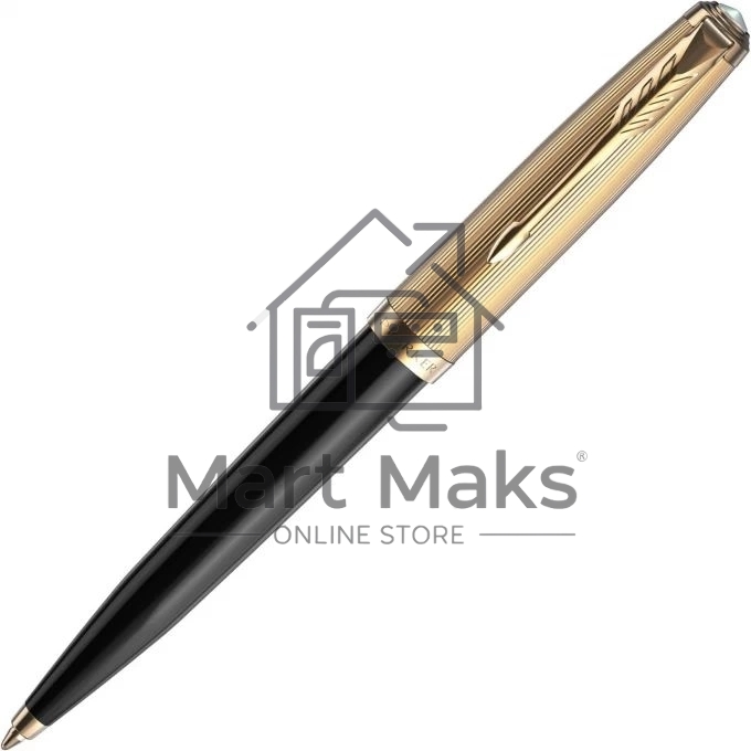 Ручка шариковая Parker 51 Deluxe (CW2123513) Black GT M, черные чернила, подарочная коробка