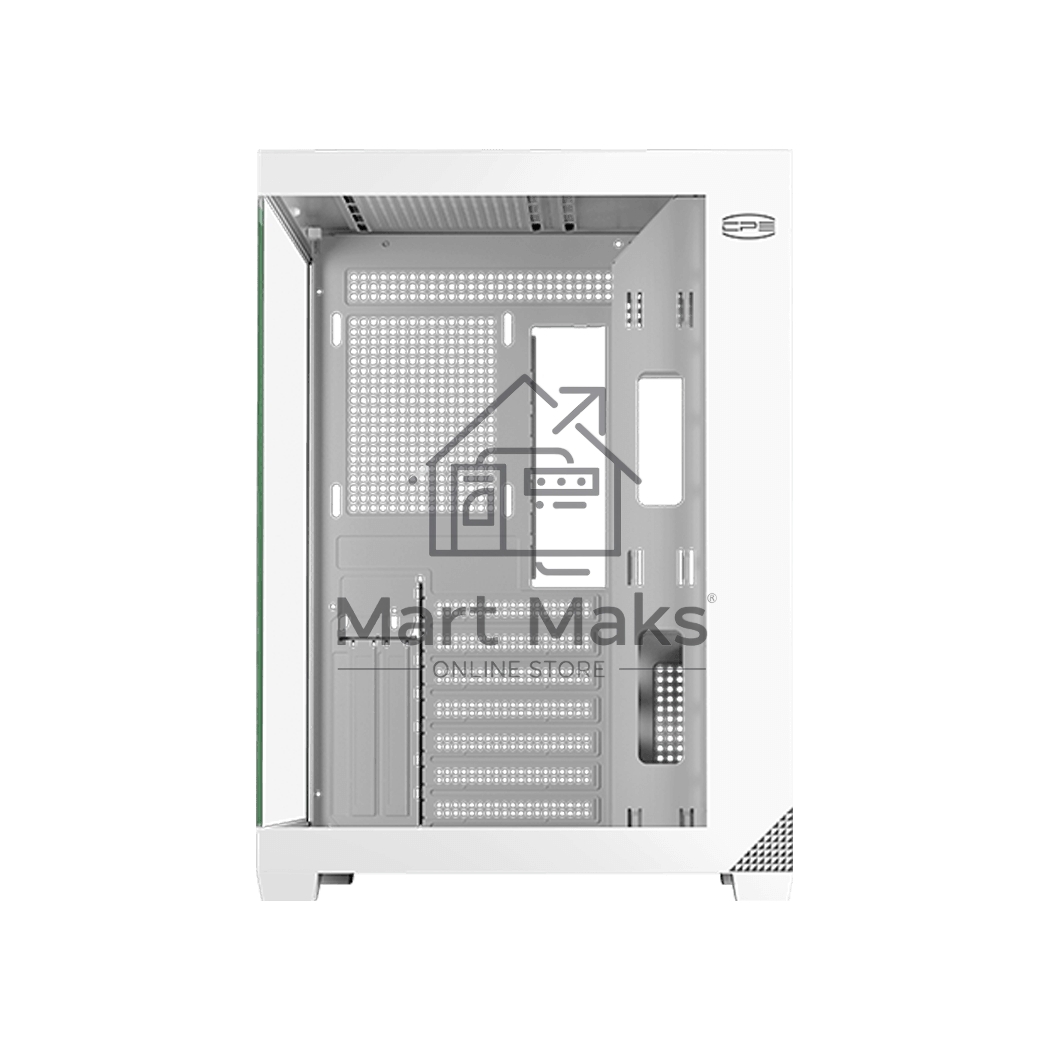 Корпус без блока питания PCCooler C3T700 WH, Midi-Tower, TG, no fans, 1xUSB-A 3.0 + 1xUSB-A 2.0 + 1xUSB-C, ATX, mATX, mITX белый