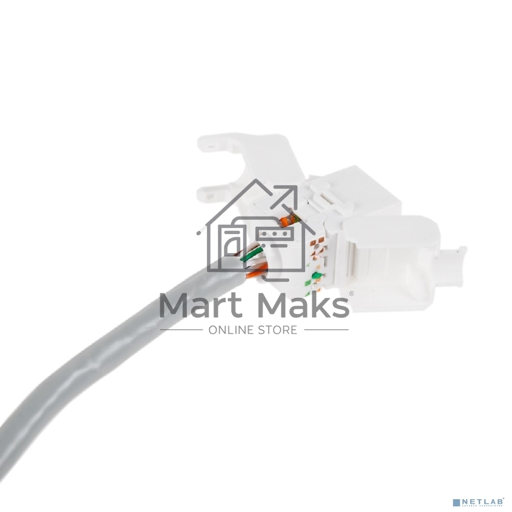 Модуль Rexant Keystone Jack RJ-45(8P8C), UTP неэкранированный, кат.5e, тип 90 градусов, самозажимной, белый