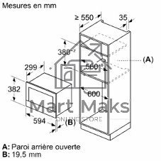 Встраиваемая микроволновая печь Bosch BFL7221B1 черный, 21 л, 900 Вт, переключатели - поворотный механизм/сенсор