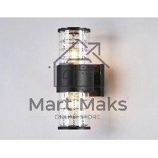 Светильник Ambrella light ST2525/2 BK/CL черный/прозрачный IP54 E27/2 max 40W 305*110*155