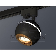 Светильник Ambrella light XT1102023 SBK/PYG черный песок/золото желтое полированное MR16 GU5.3 LED 3W 4200K