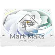 Кулер для корпуса Thermalright TL-K12RW Reverse (120x120x25mm, 4-pin PWM, ARGB, 69CFM, 27dBA, 2150RPM, White)