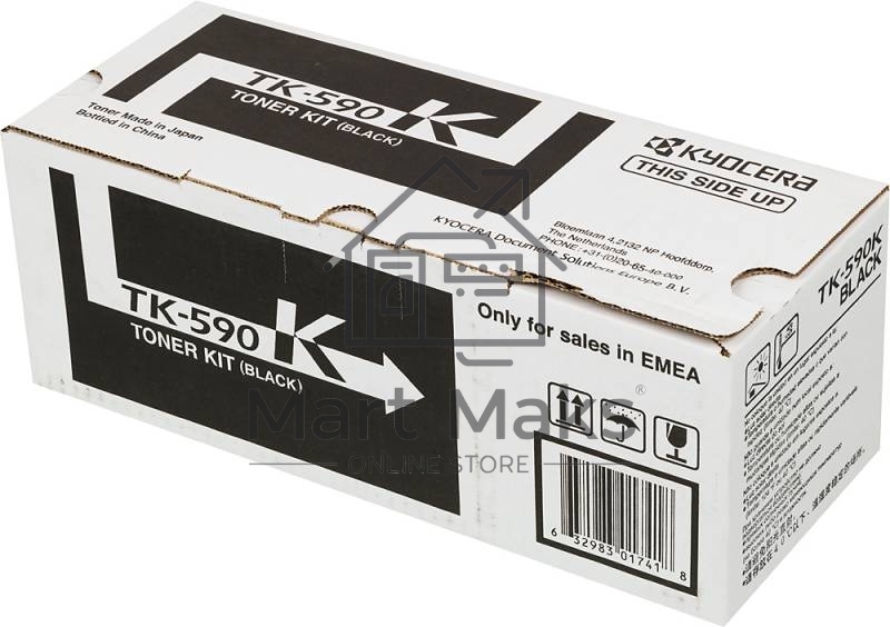 Картридж лазерный Kyocera TK-590K (1T02KV0NL0) черный для FS-C2026MFP/C2126MFP/C2526MFP/C2626MFP/C5250DN, P6026CDN/P6526CDN 7000 стр.