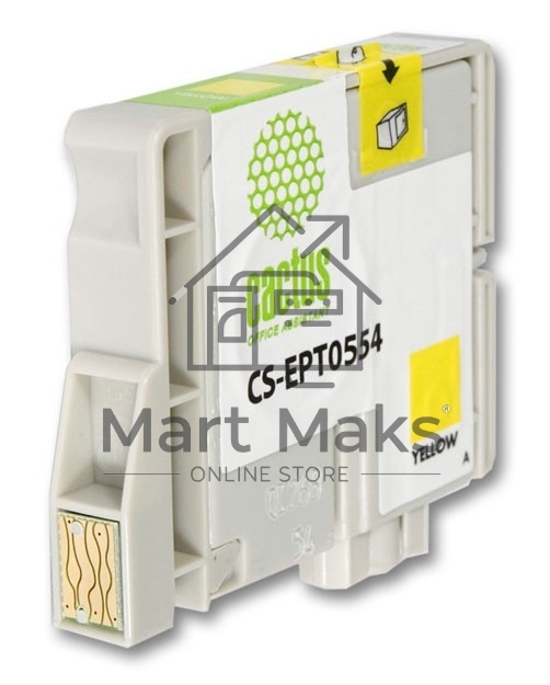Картридж струйный Cactus CS-EPT0554 желтый (10 мл) для Epson Stylus RX520/Stylus Photo R240