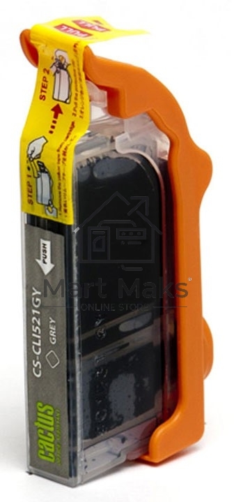 Картридж струйный Cactus CS-CLI521GY серый (8,4 мл) для Canon MP980/MP990