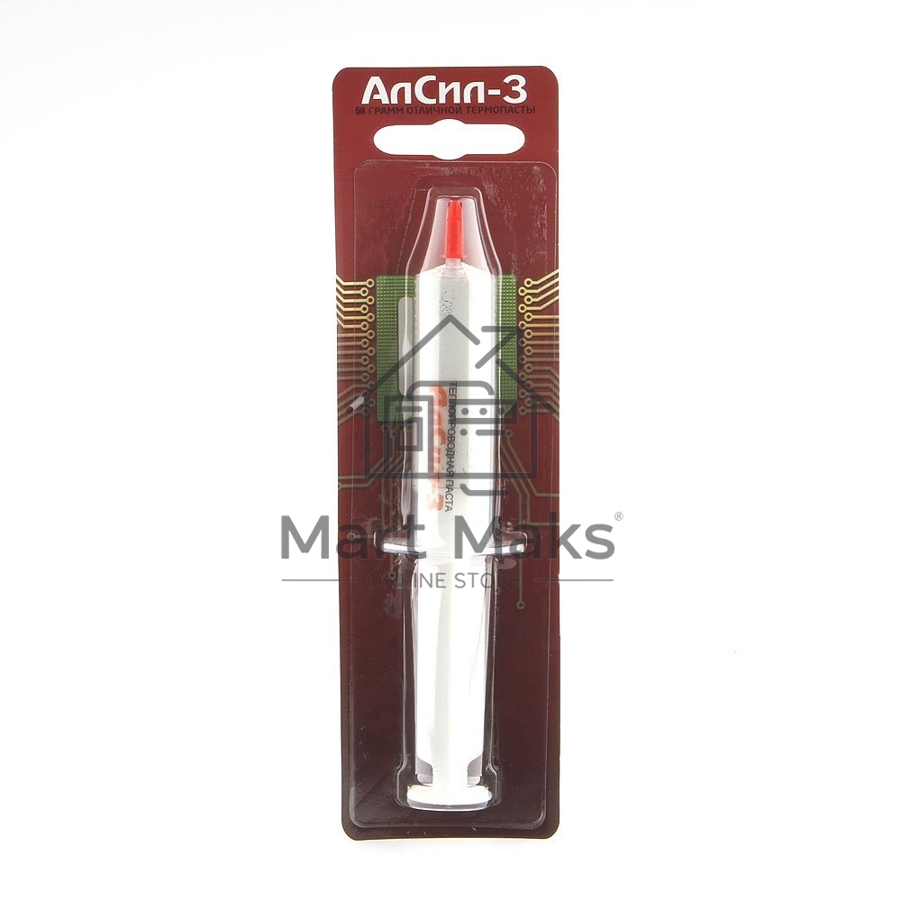 Термопаста Noname АлСил-3, 50 гр, шприц