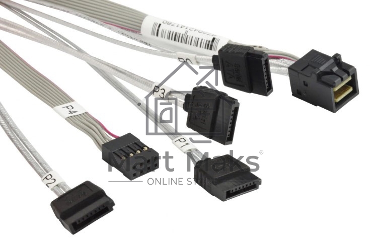 Кабель SuperMicro CBL-SAST-0556 HDmSAS-4xSATA 90/90/75/75cm