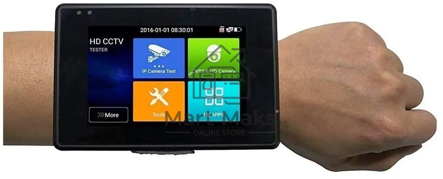 Универсальный наручный монитор-тестер Tezter TIP-H-4(Hand) AHD/CVI/TVI/CVBS и IP-видеосистем