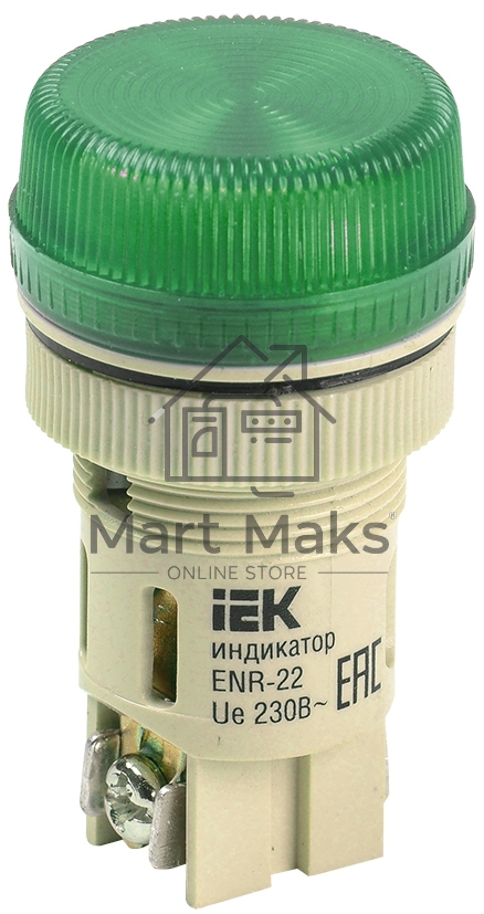 Арматура светосигнальная ENR-22 зел. ИЭК BLS40-ENR-K06