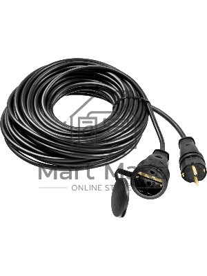 Удлинитель-шнур RC 315, 20 м, 3700 Вт, 1 гнездо, IP44, КГ 3х1,5 мм2, STAYER
