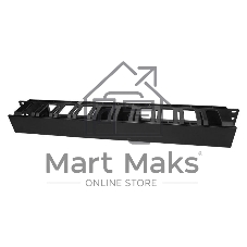 Кабельный организатор Hyperline CM-1U-D66-PL-COV  пластиковый с крышкой, глубина 66 мм, широкие вводы, 19