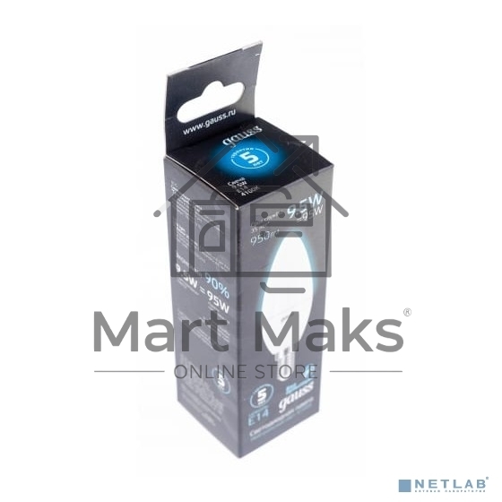 Лампа светодиодная Led Candle E14 9.5Вт 4100К Gauss 103101210