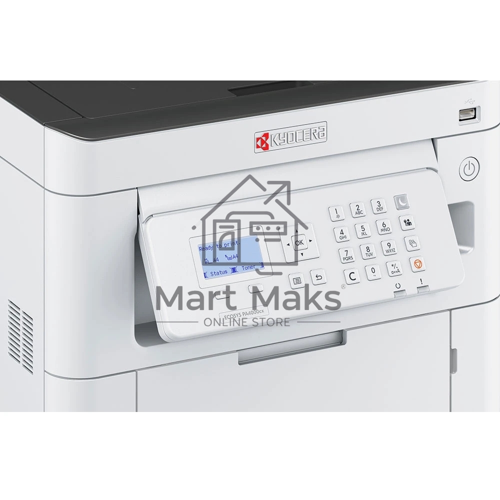Принтер лазерный Kyocera ECOSYS PA4000cx (1102Z03NL0), A4, цветной, печ. 40 стр./мин., 1200x1200 dpi, Ethernet, USB