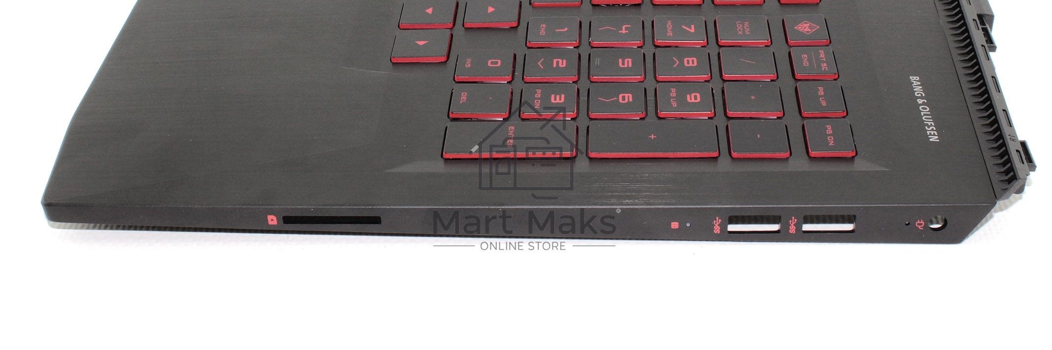 Клавиатура для ноутбука HP Omen 15-CE черная с подсветкой, Топкейс
