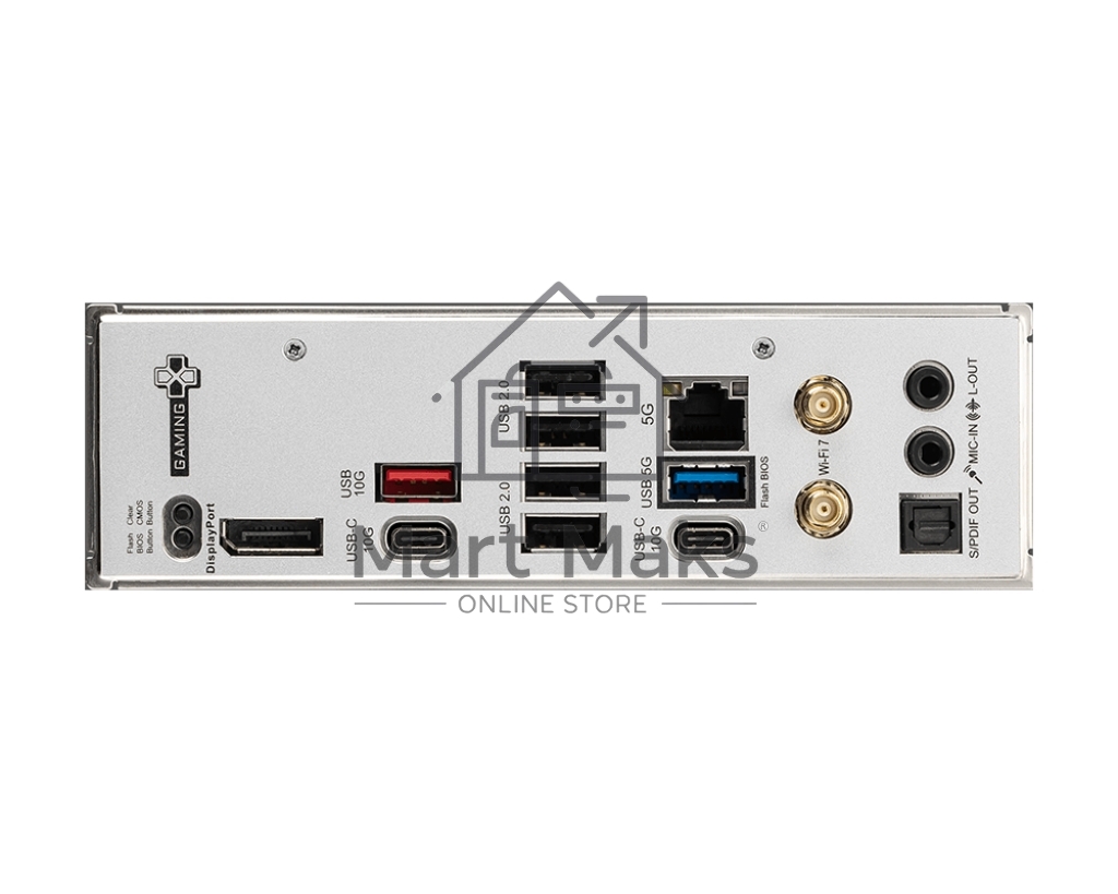 Материнская плата MSI B850 GAMING PLUS WIFI SocketAM5 AMD B850 4xDDR5 ATX AC`97 8ch(7.1) 5Gigabit RAID+DP
