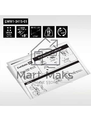 Крепление настенное ExeGate EWM1-3415-01 (кронштейн для одного монитора 13