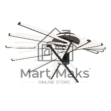 Потолочный светодиодный светильник Ambrella light FL6242 BK черный 135W 3000K-6400K 900*750*230 (ПДУ ИК)