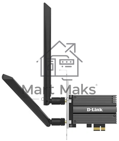 Сетевой адаптер Wi-Fi D-Link DWA-X562/E AX1800 PCI Express (ант.внеш.съем) 2ант.