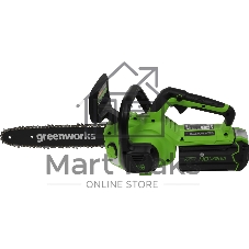 Цепная пила аккумуляторная GreenWorks G40CS30IIK4, 40V, 30 см, с 1* АКБ 4А*ч и ЗУ (2007807UB)