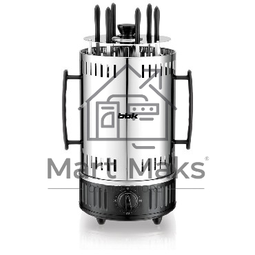 Шашлычница электрическая BBK BBQ603T нержавеющая сталь/черный