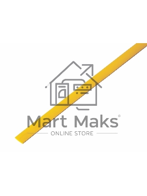 Трубка термоусадочная 6.0/3.0 1м жел. Rexant 20-6002