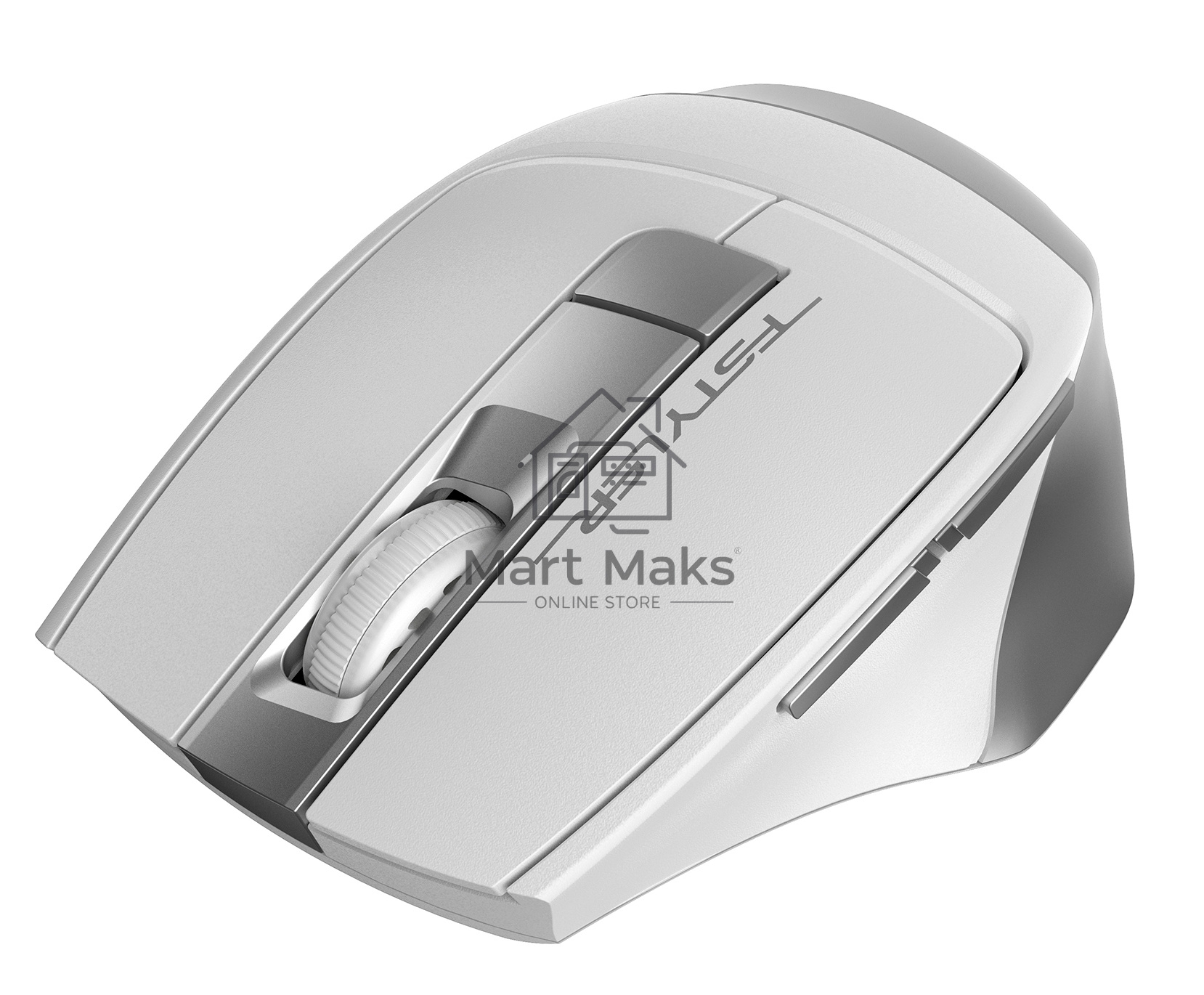 Мышь беспроводная A4Tech Fstyler FG35 серебристый/белый, 2000 dpi, радиоканал, USB, кнопки - 6