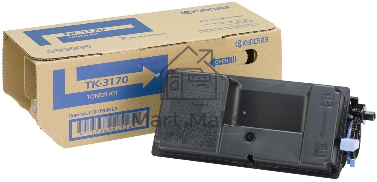 Картридж лазерный Kyocera TK-3170 (1T02T80NL0/1T02T80NL1) черный для P3050DN/P3055DN/P3060DN 15500 стр.