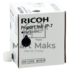 Краска Ricoh Priport JP-750 Inc (JP-7/CPI-10) 500 мл черный Краска Ricoh Priport JP-750 Inc (JP-7/CPI-10) 500 мл черный