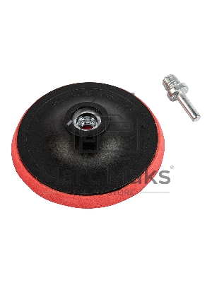 Насадка для дрели и УШМ с липучкой, 125 мм, с адаптером c М14 на d8 Сибртех