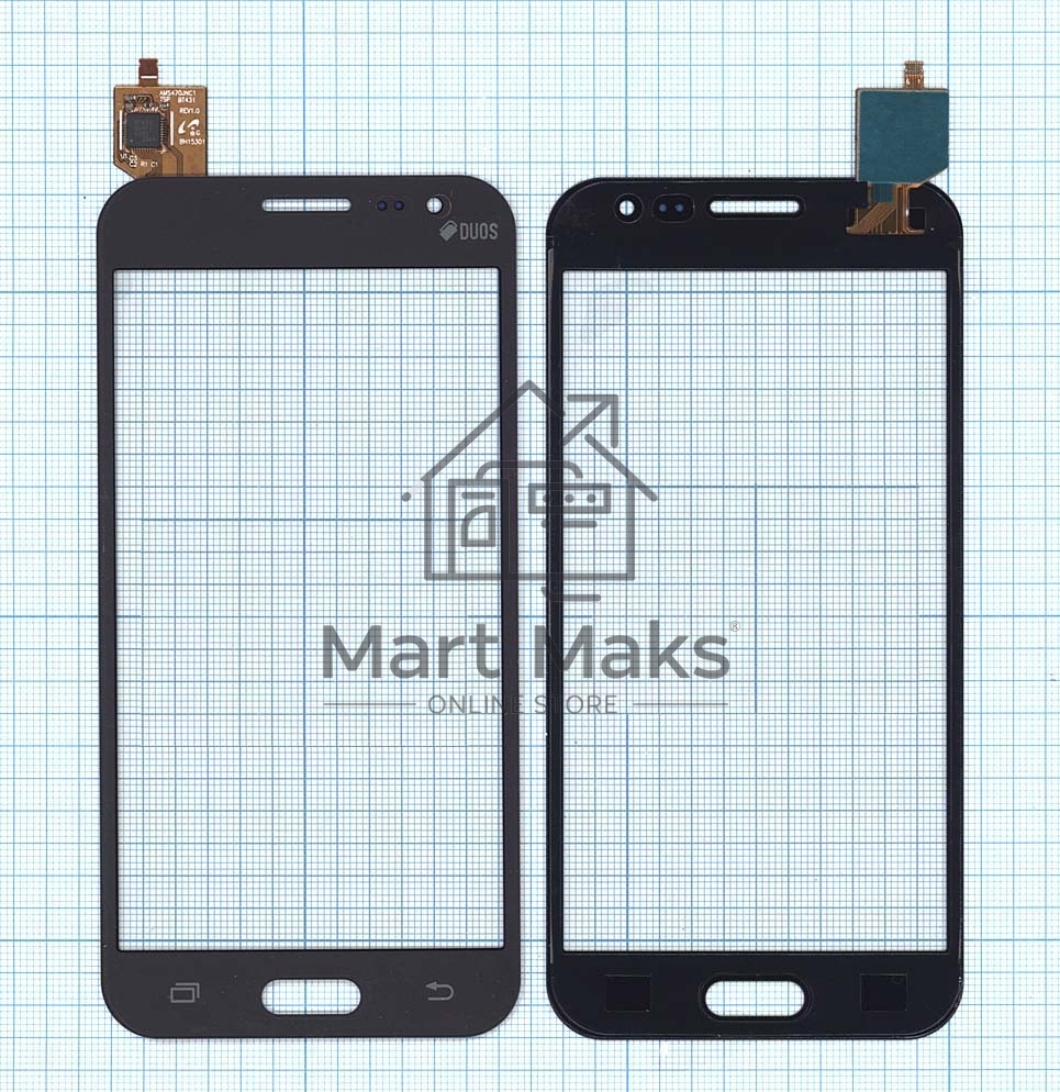 Сенсорное стекло (тачскрин) для Samsung Galaxy J2 SM-J200, черное