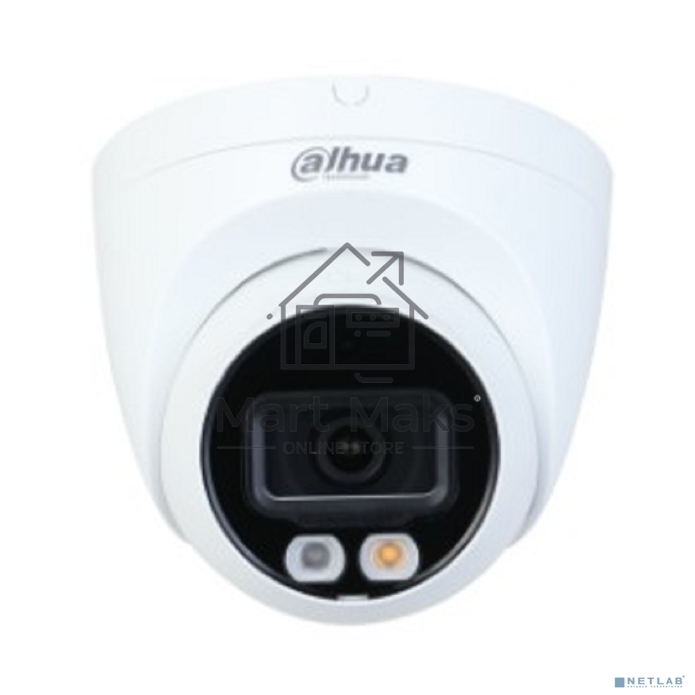 Видеокамера Dahua DH-IPC-HDW2449TP-S-IL-0360B уличная купольная IP-видеокамера 4Мп 1/2.7” CMOS объектив 3.6мм