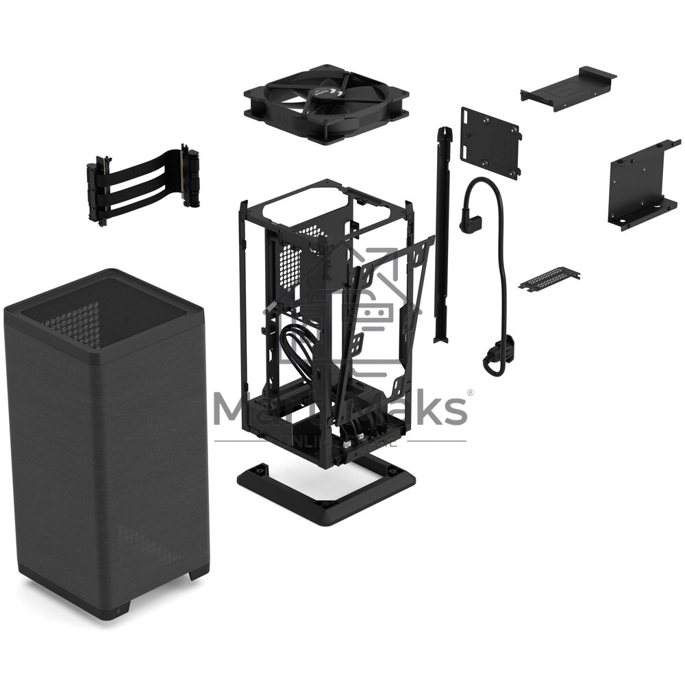 Компьютерный корпус без блока питания Fractal Design Mood, Mini-Tower, 1x180mm, 2xUSB-A 3.0 + 1xUSB 3.2 Type-C, SFX PSU Support, mITX Black