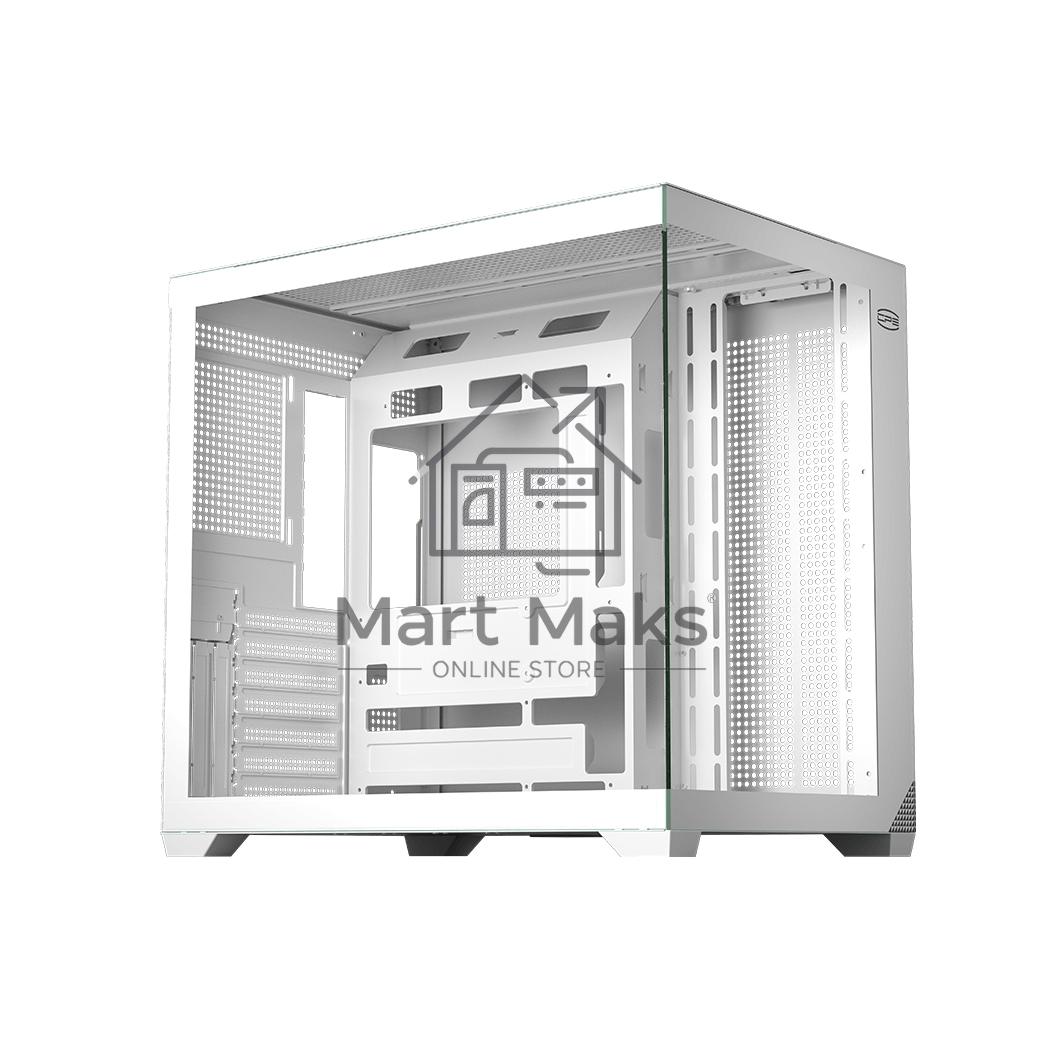 Корпус без блока питания PCCooler C3T700 WH, Midi-Tower, TG, no fans, 1xUSB-A 3.0 + 1xUSB-A 2.0 + 1xUSB-C, ATX, mATX, mITX белый