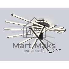 Потолочный светодиодный светильник Ambrella light FL6242 BK черный 135W 3000K-6400K 900*750*230 (ПДУ ИК)
