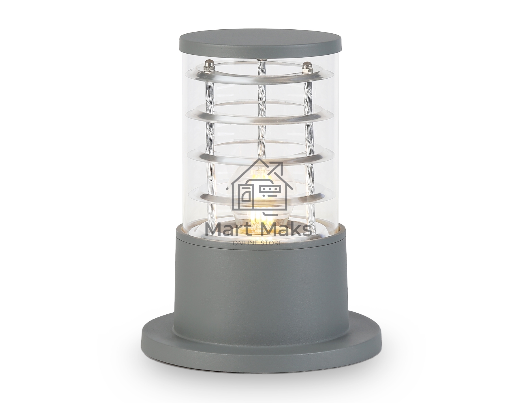 Светильник Ambrella light ST2531 GR/CL серый/прозрачный IP54 E27 max 40W D108*200