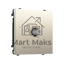 Комплект механизма TV розетки SAT SIGMA Шёлк 5-2400MHz 3.5dB QUANT PRO (SP5530, PR215)