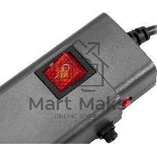 Сетевой фильтр Buro 600SPro-16-3-G 3м (6 розеток) графитовый (коробка)