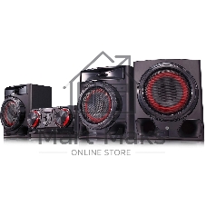 Минисистема LG XBoom CJ45 черный 720Вт FM USB BT
