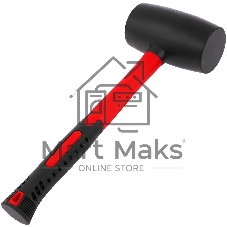 Киянка резиновая Matrix 11194 910 г, черная резина, фибергласовая рукоятка