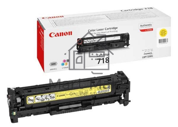 Картридж лазерный Canon Cartridge 718Y (2659B002) желтый (2900 стр.) для Canon LBP7200/MF8330/8350
