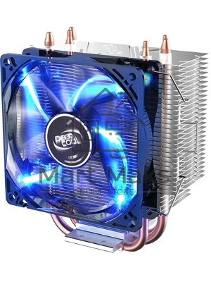 Кулер для процессора DEEPCOOL GAMMAXX 300 FURY серебристый, 92 мм, алюминий/медь, 1800 об/мин, 21 дБ, 4 pin, 130 Вт, 130.5 мм