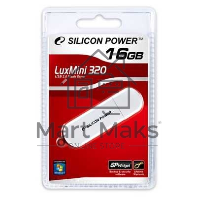 Флешка USB R/W R/W 16Gb LuxMini 320 SP016GBUF2320V1W USB2.0 белый
