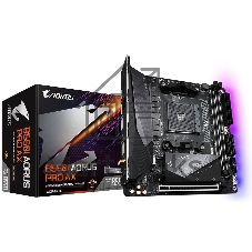 Материнская плата Gigabyte B550I AORUS PRO AX, AM4, AMD B550, 2xDDR4, 4xSATA, 2xM.2, 1xPCIe 4.0 x16, 2xHDMI, 1xDP, 1x 2.5Gb LAN, 1xUSB-C 3.2 Gen 2, 4xUSB-A 3.2 Gen 1, 3x3.5 мм, 7.1, Mini-ITX