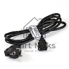 Кабель питания ExeGate EX287264RUS PC-1,8 OfficePC 450W (Евровилка Schuko ->С13) черный, 1.8м Кабель питания ExeGate EX287264RUS PC-1,8 OfficePC 450W (Евровилка Schuko ->С13) черный, 1.8м