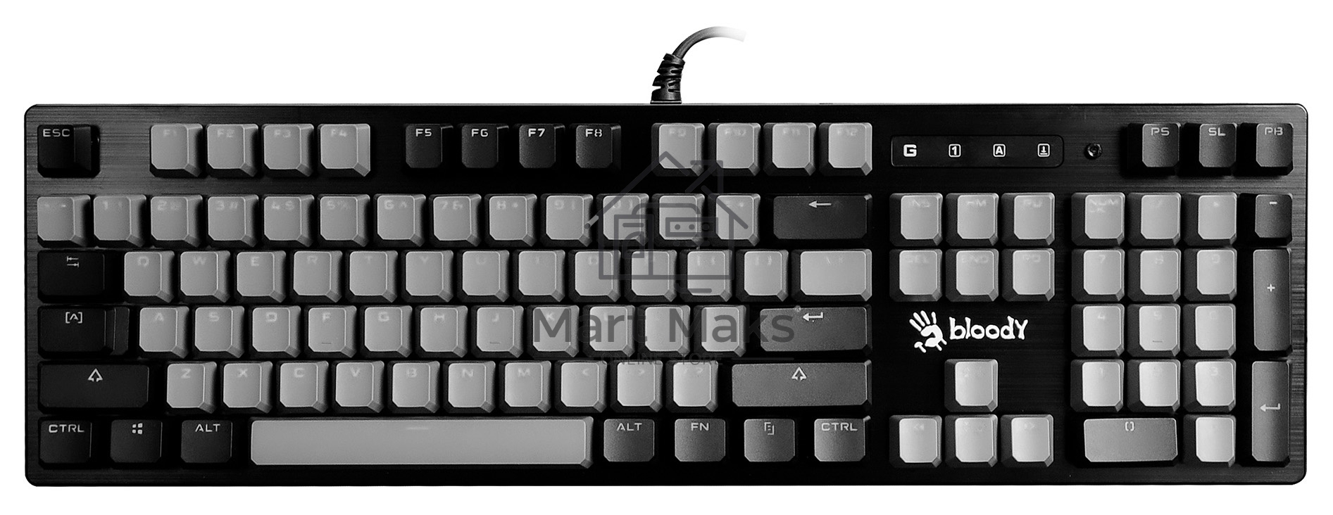 Клавиатура A4Tech Bloody B828N проводная USB черный/серый